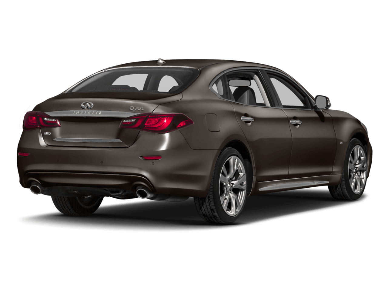 2018 INFINITI Q70L 3.7 LUXE - Rear 3/4, facing to the right