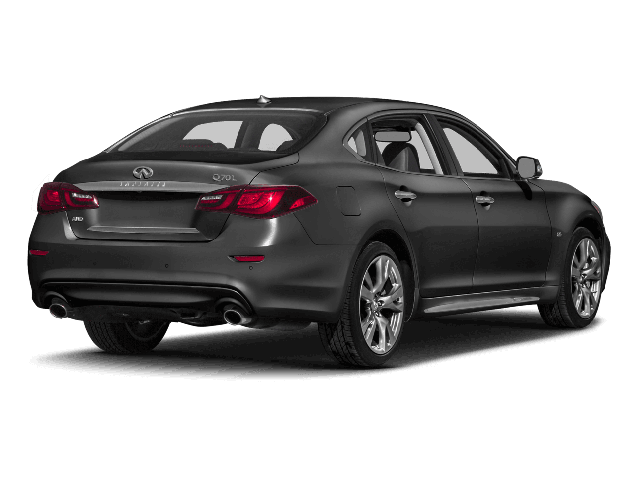 2018 INFINITI Q70L 3.7 LUXE - Rear 3/4, facing to the right