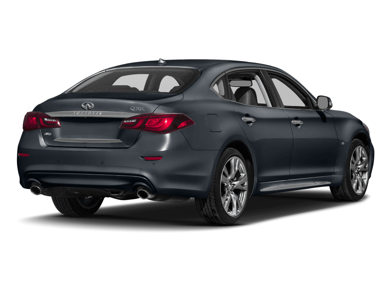 2018 INFINITI Q70L 5.6 LUXE - Rear 3/4, facing to the right