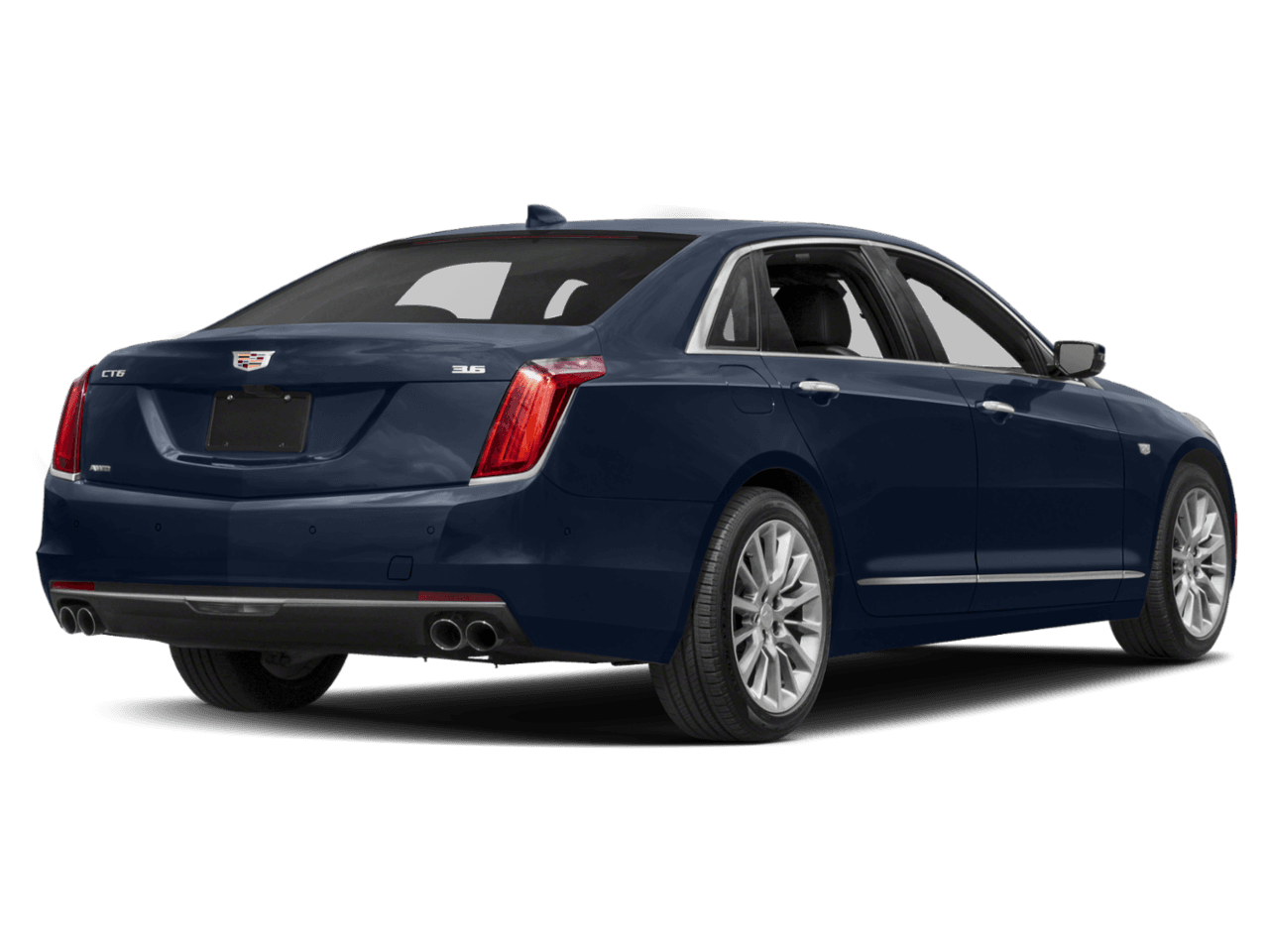 2018 Cadillac CT6 AWD - Rear 3/4, facing to the right