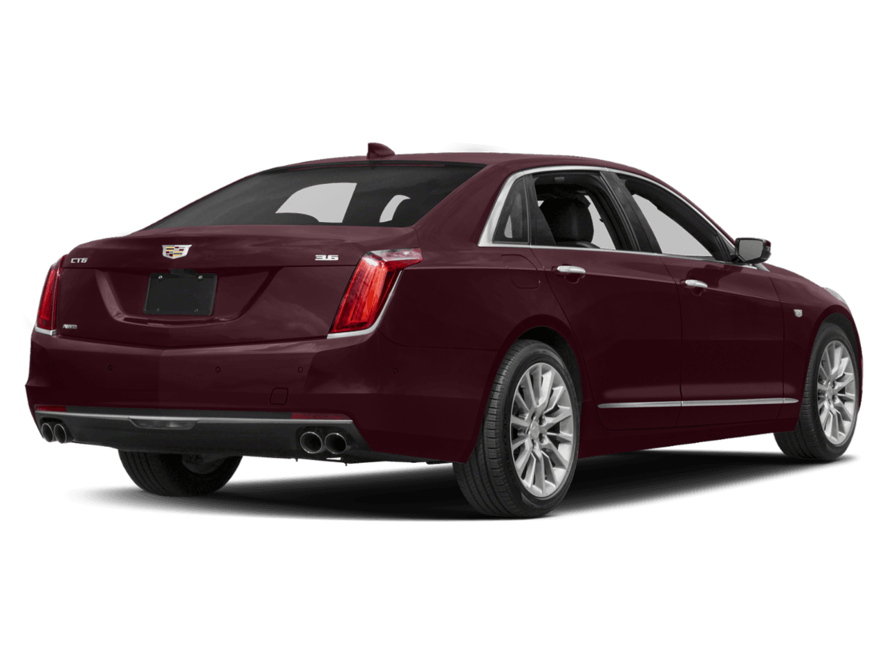 2018 Cadillac CT6 AWD - Rear 3/4, facing to the right