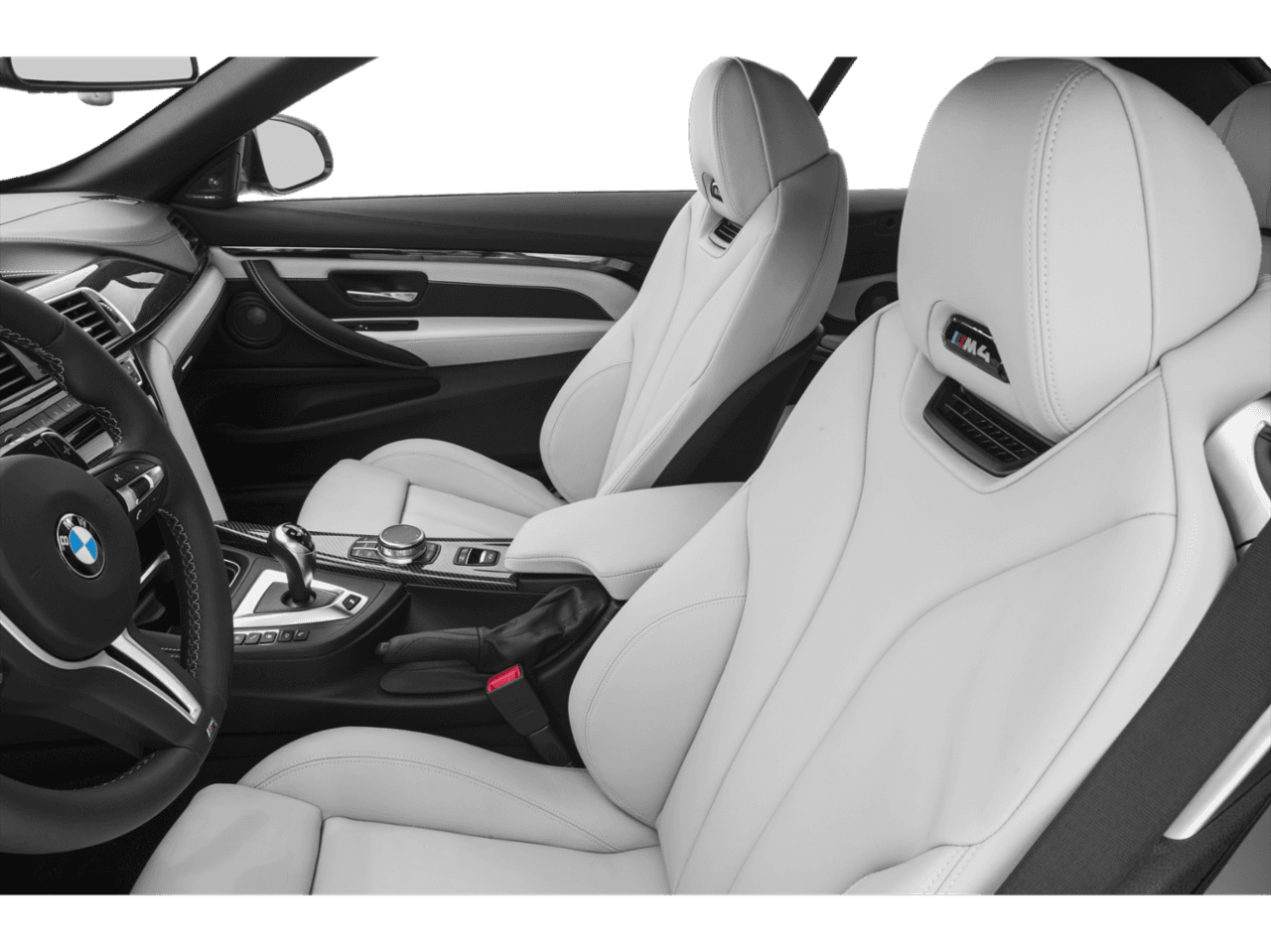 2018 BMW M4  - Interior Driver's Side with Door Open, Front Seat Feature