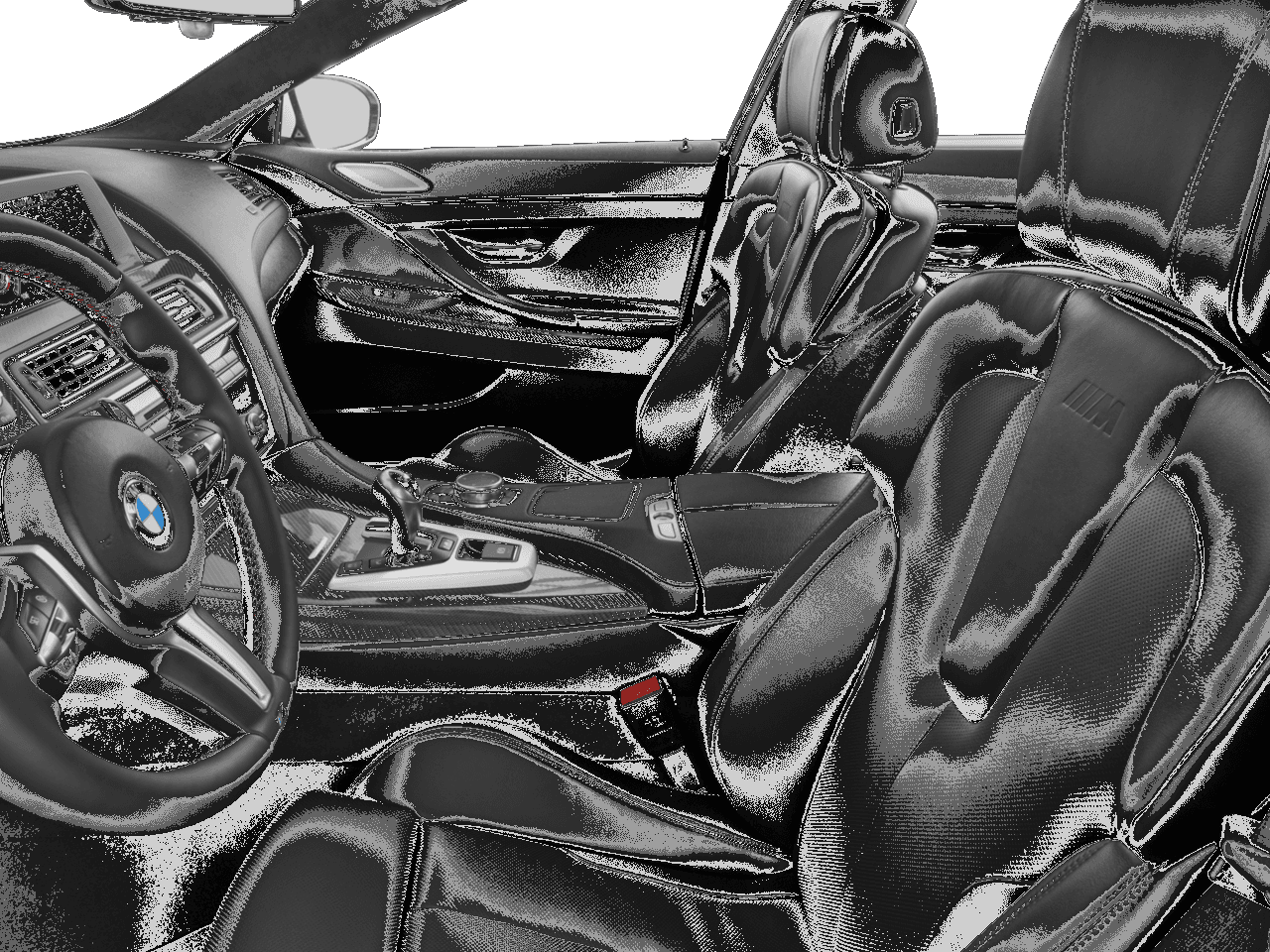 2018 BMW M6  - Interior Driver's Side with Door Open, Front Seat Feature