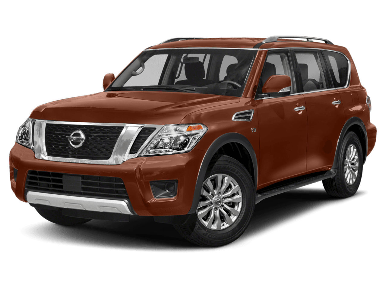 2018 Nissan Armada SV - Front 3/4, facing to the left