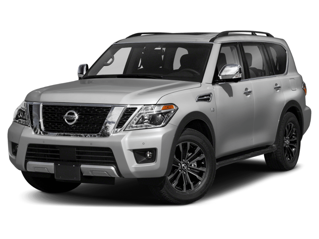 2018 Nissan Armada Platinum - Front 3/4, facing to the left