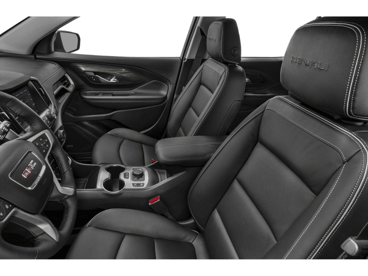 2018 GMC Terrain Denali - Interior Driver's Side with Door Open, Front Seat Feature