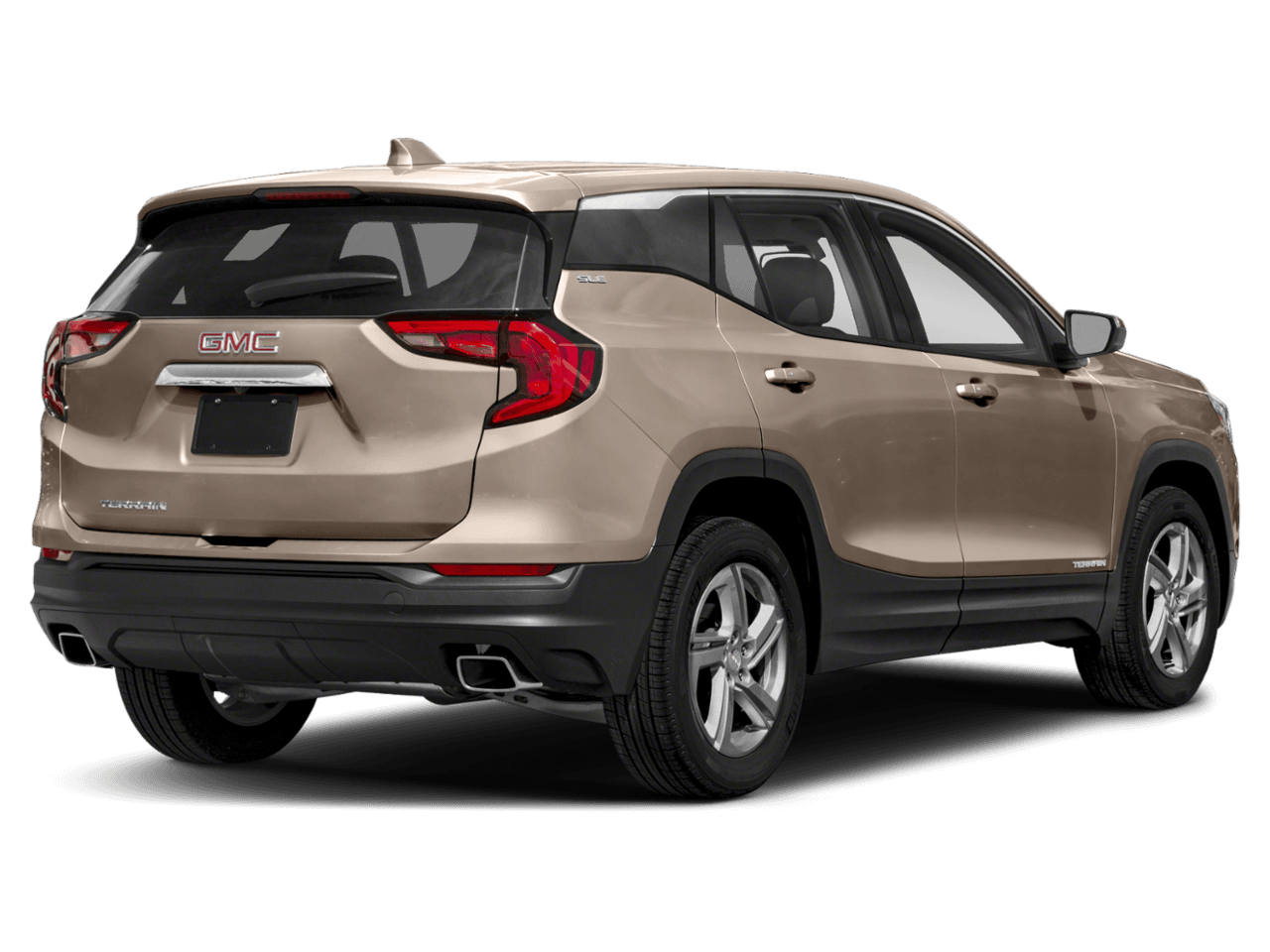 2018 GMC Terrain SLE Diesel - Rear 3/4, facing to the right