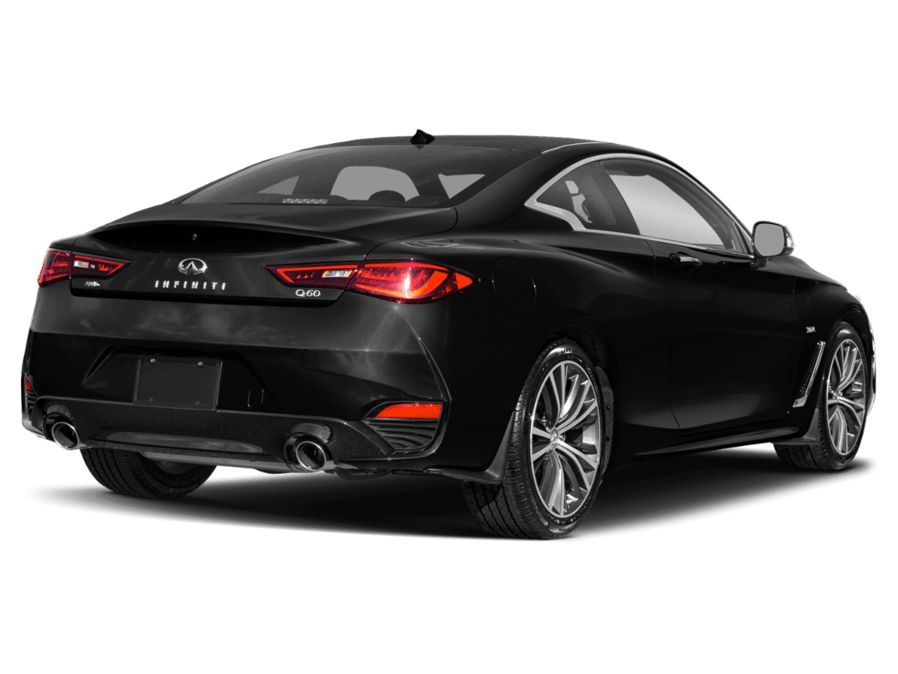 2018 INFINITI Q60 2.0t PURE - Rear 3/4, facing to the right