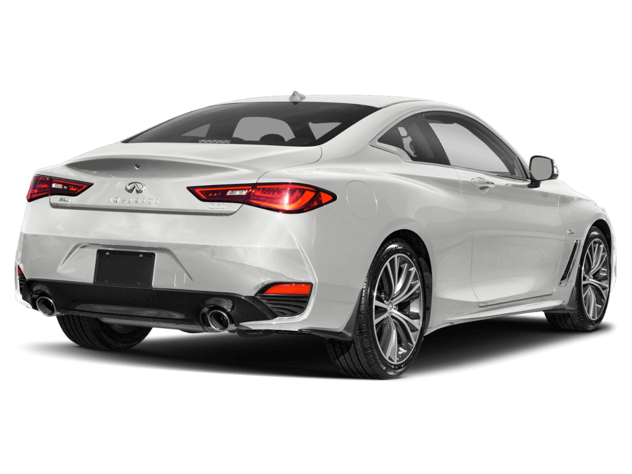 2018 INFINITI Q60 2.0t LUXE - Rear 3/4, facing to the right