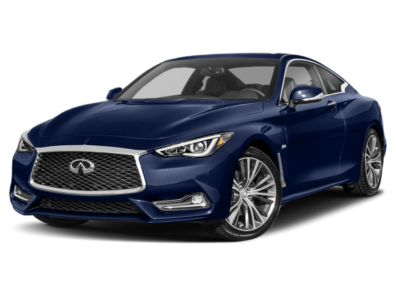 2018 INFINITI Q60 3.0t LUXE - Front 3/4, facing to the left