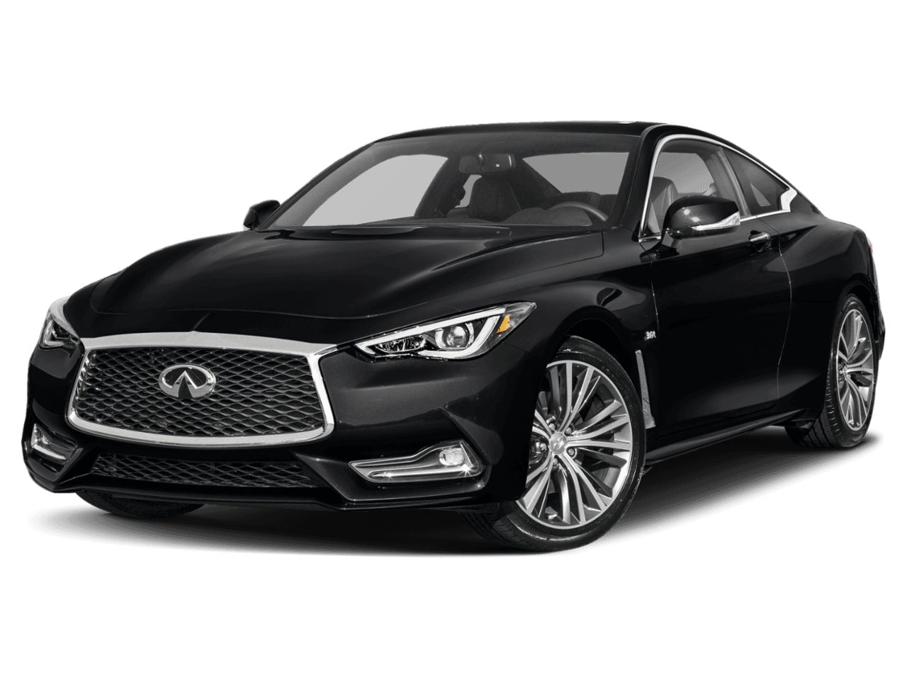 2018 INFINITI Q60 3.0t LUXE - Front 3/4, facing to the left