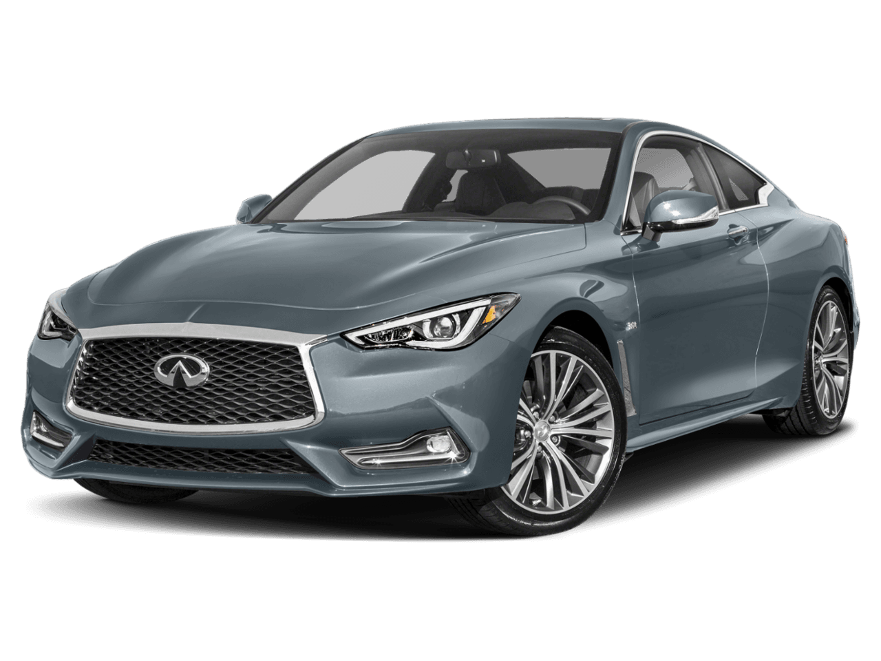 2018 INFINITI Q60 3.0t LUXE - Front 3/4, facing to the left