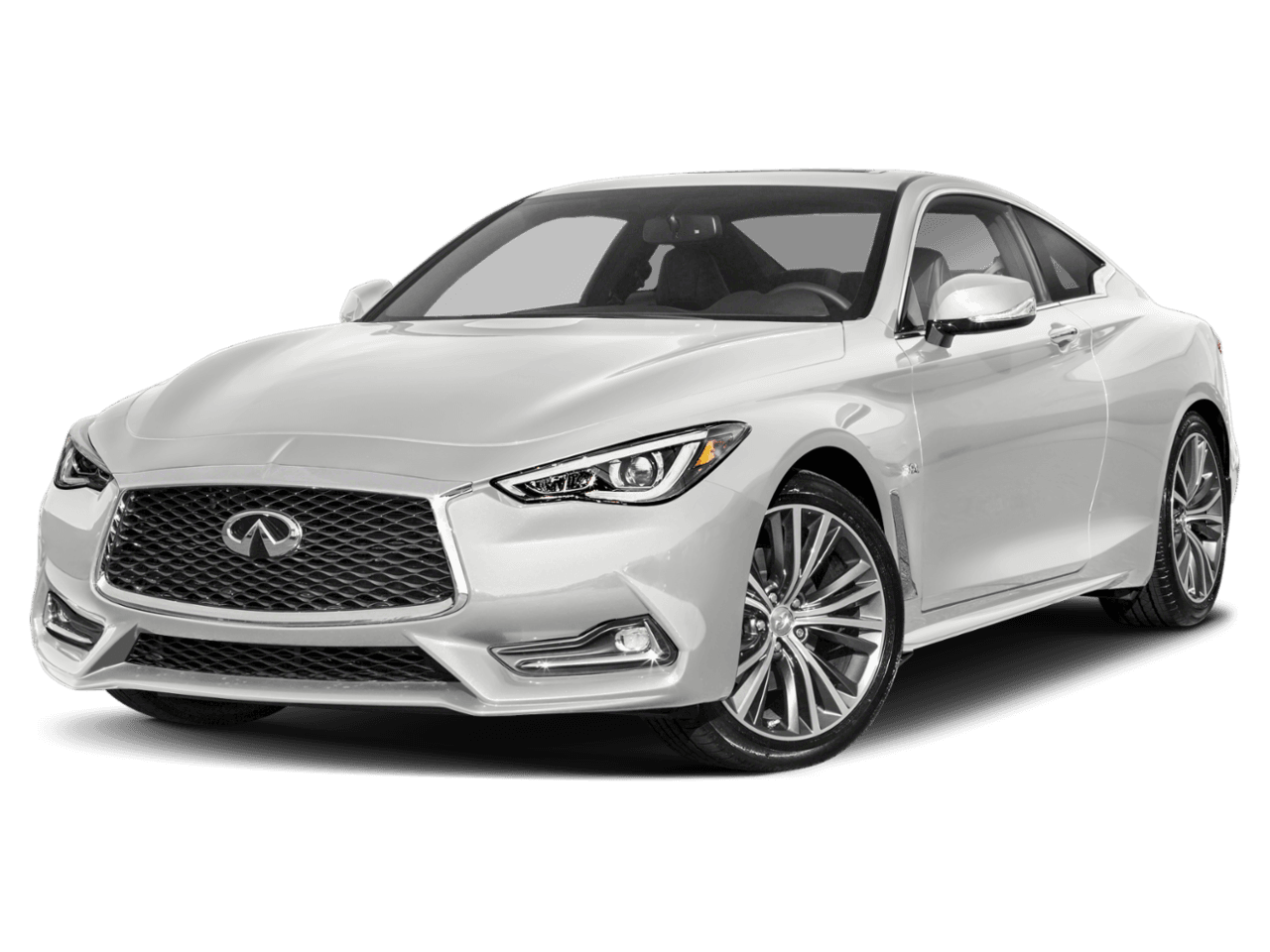 2018 INFINITI Q60 3.0t LUXE - Front 3/4, facing to the left