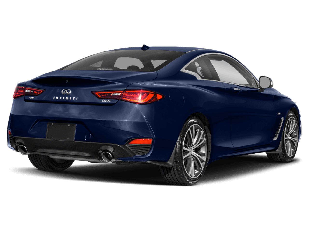 2018 INFINITI Q60 3.0t LUXE - Rear 3/4, facing to the right