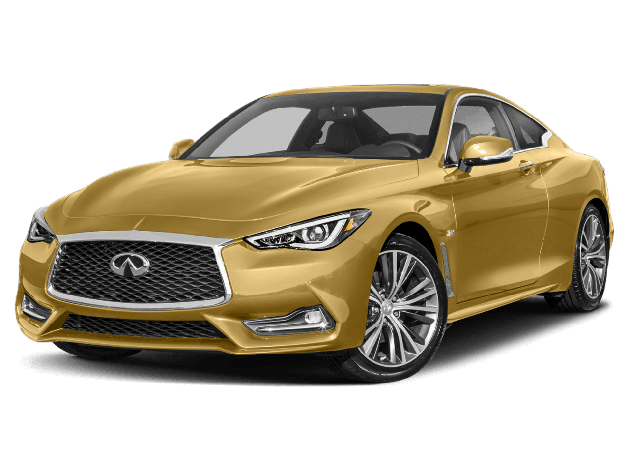 2018 INFINITI Q60 2.0t LUXE - Front 3/4, facing to the left