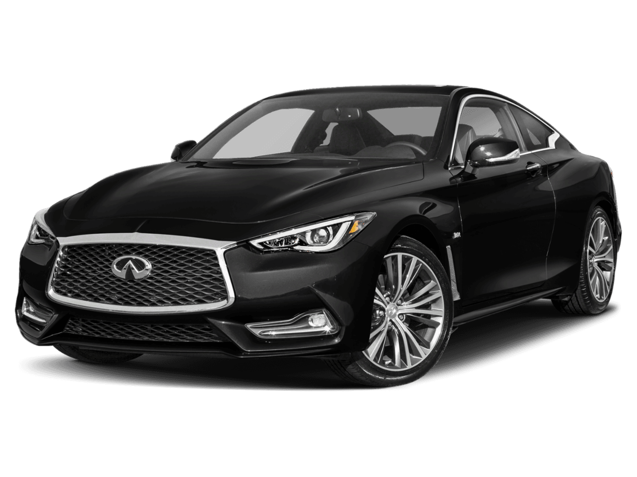 2018 INFINITI Q60 3.0t LUXE - Front 3/4, facing to the left