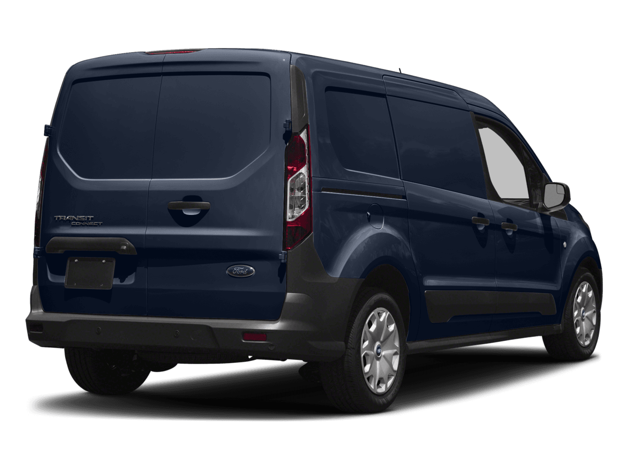 2018 Ford Transit Connect Van XL SWB w/Rear Symmetrical Doors - Rear 3/4, facing to the right