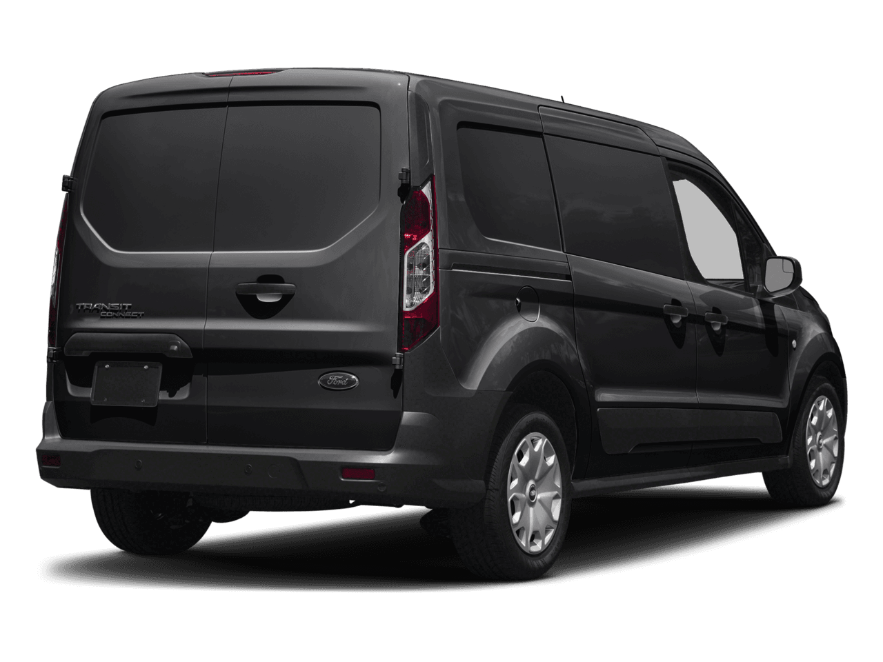 2018 Ford Transit Connect Van XL LWB w/Rear Symmetrical Doors - Rear 3/4, facing to the right