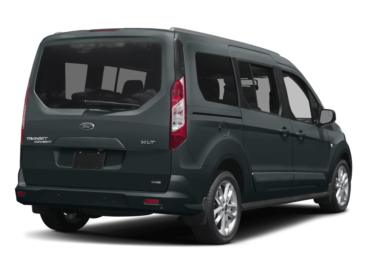 2018 Ford Transit Connect Wagon XL LWB w/Rear Symmetrical Doors - Rear 3/4, facing to the right