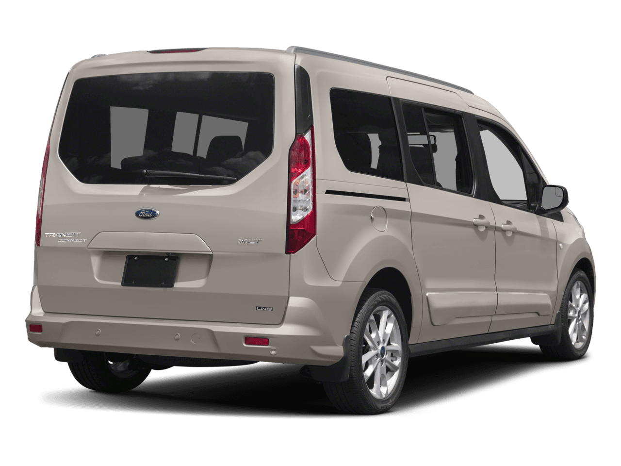 2018 Ford Transit Connect Wagon XLT LWB w/Rear Liftgate - Rear 3/4, facing to the right