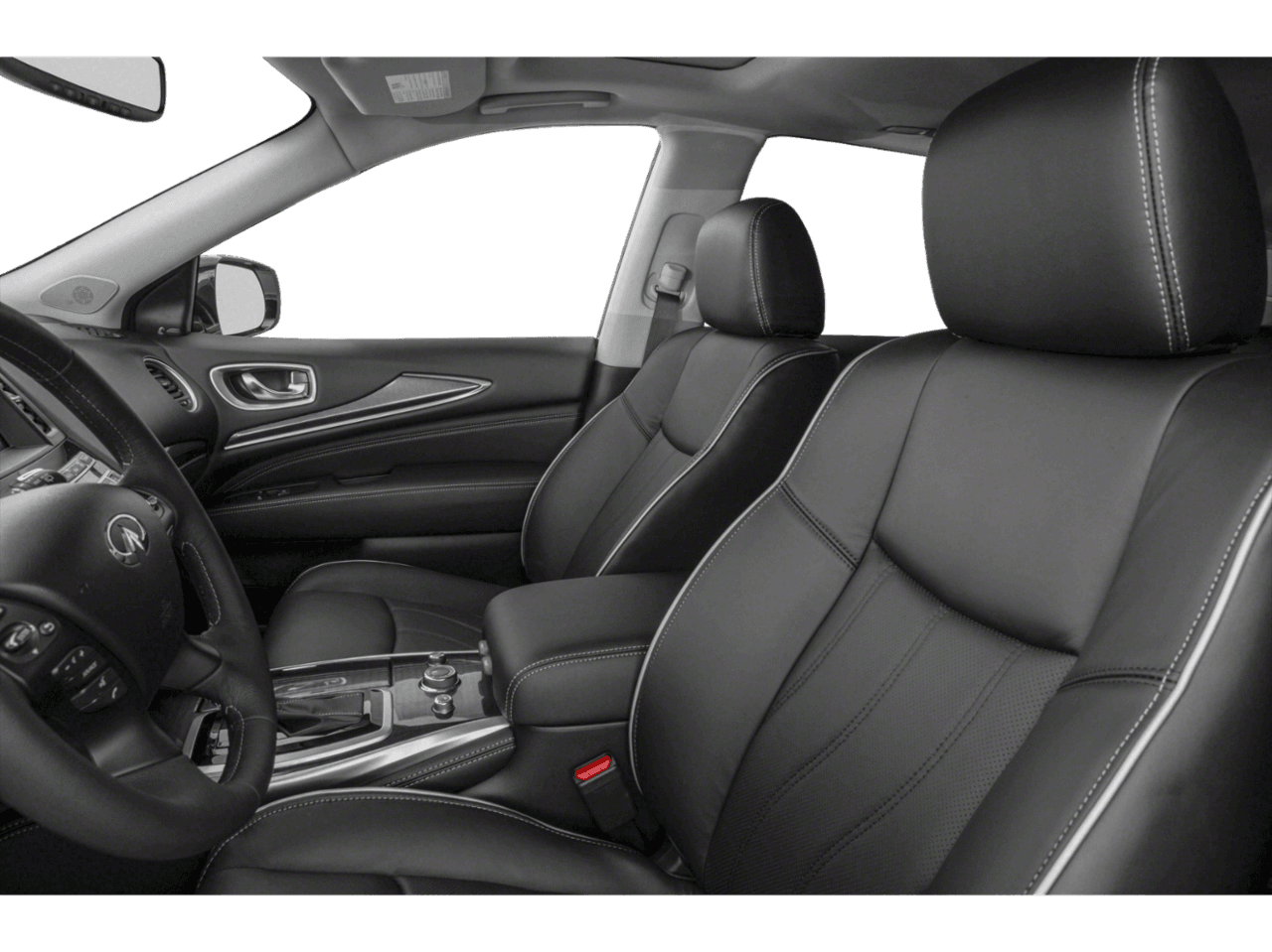 2018 INFINITI QX60  - Interior Driver's Side with Door Open, Front Seat Feature