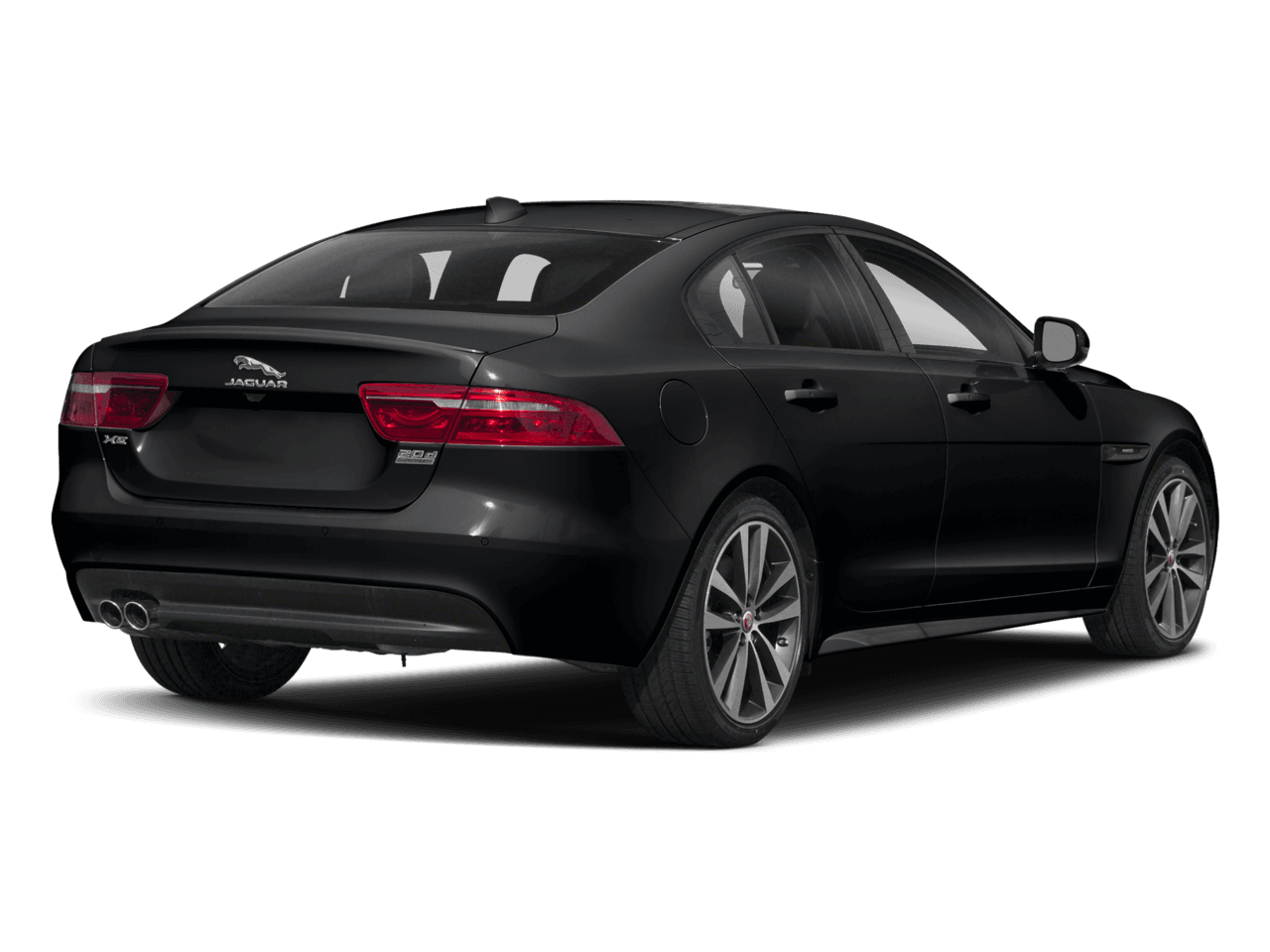 2018 Jaguar XE 20d R-Sport - Rear 3/4, facing to the right