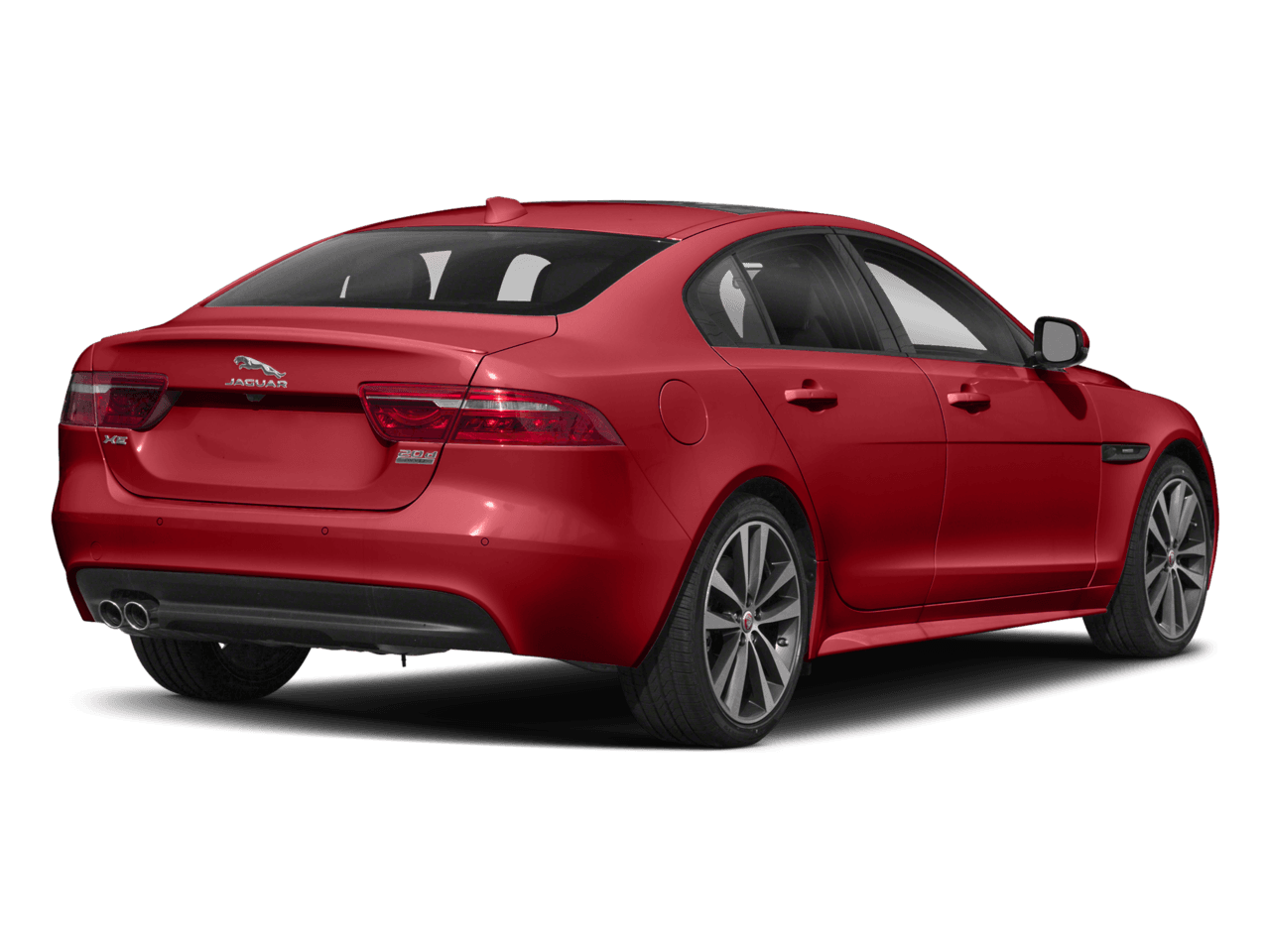 2018 Jaguar XE 20d R-Sport - Rear 3/4, facing to the right
