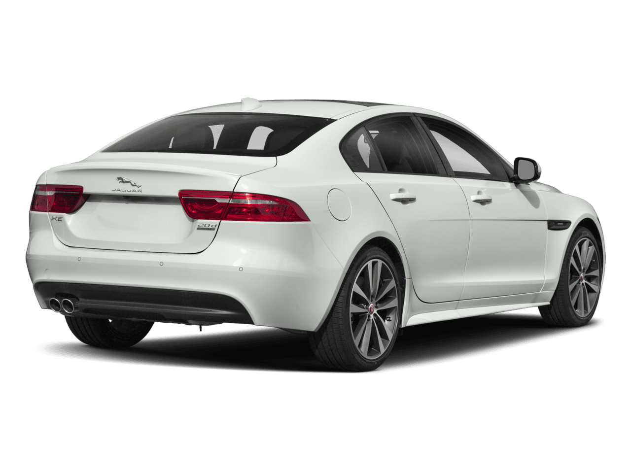 2018 Jaguar XE 20d R-Sport - Rear 3/4, facing to the right