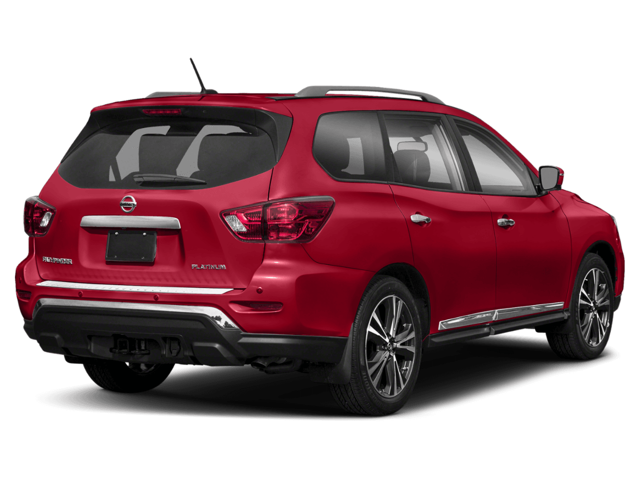 2018 Nissan Pathfinder Platinum - Rear 3/4, facing to the right