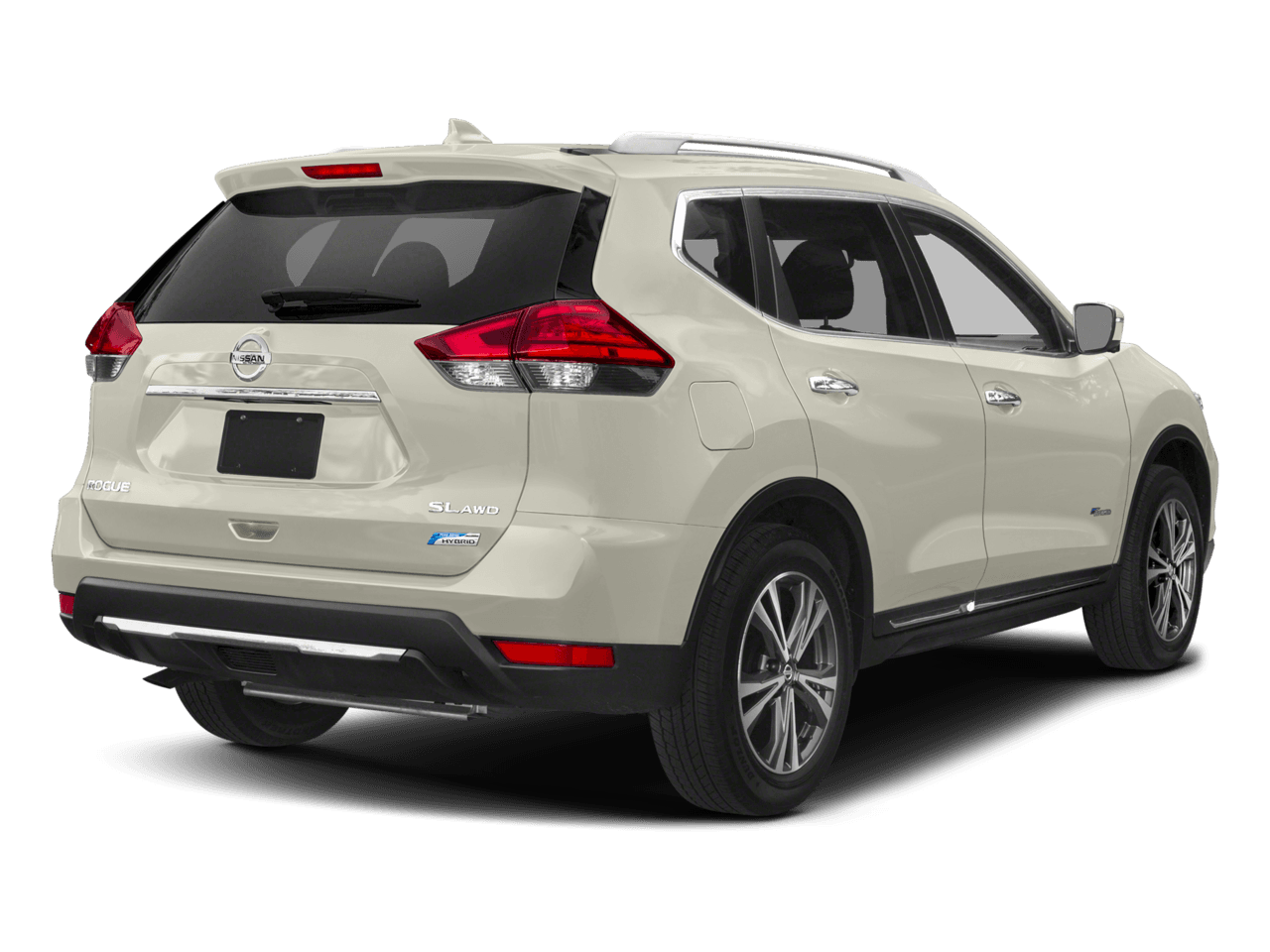 2018 Nissan Rogue SV Hybrid - Rear 3/4, facing to the right