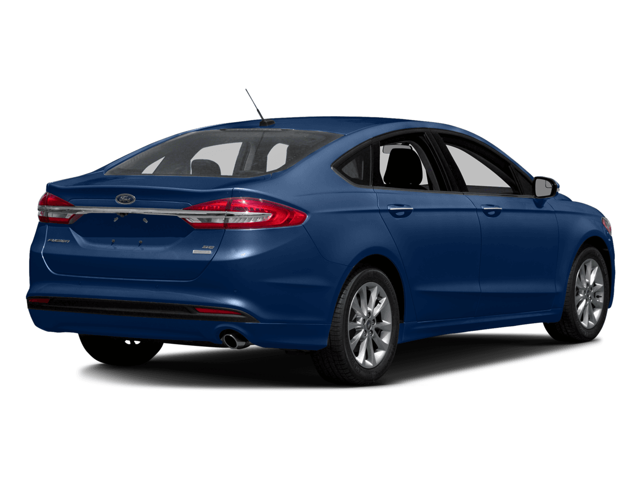 2018 Ford Fusion S FWD - Rear 3/4, facing to the right