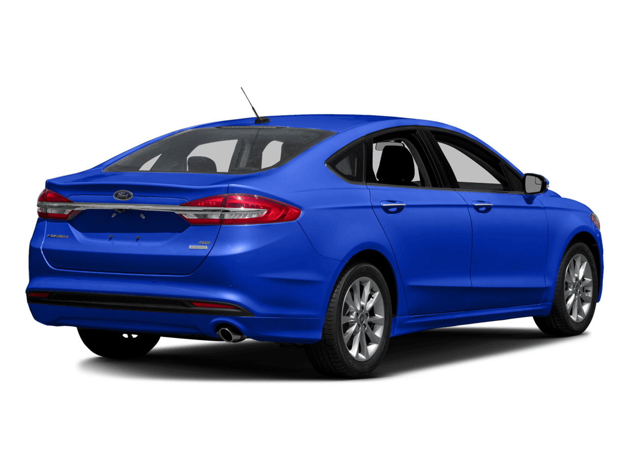 2018 Ford Fusion S FWD - Rear 3/4, facing to the right