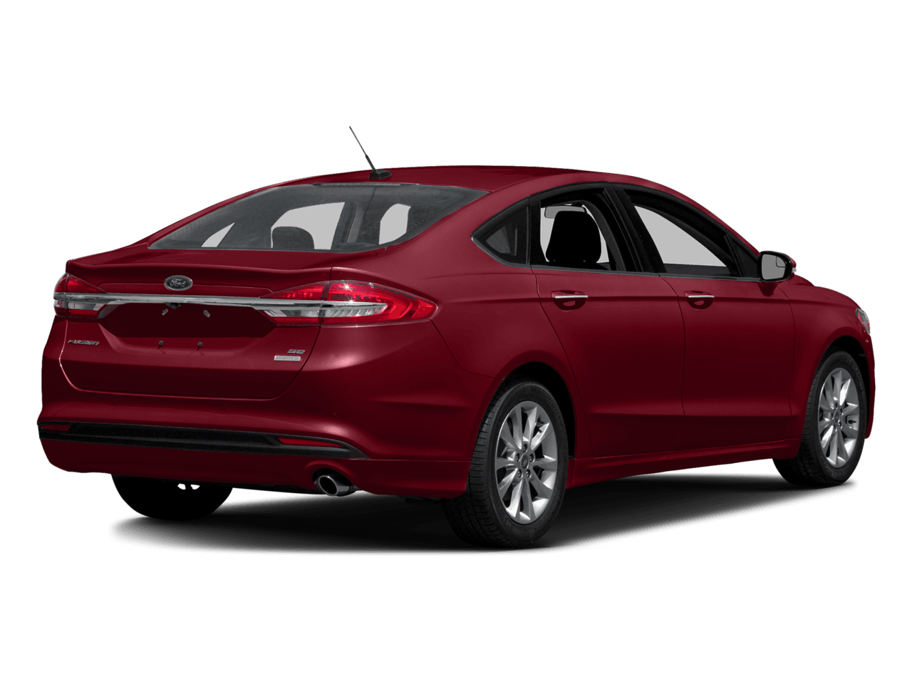 2018 Ford Fusion S FWD - Rear 3/4, facing to the right