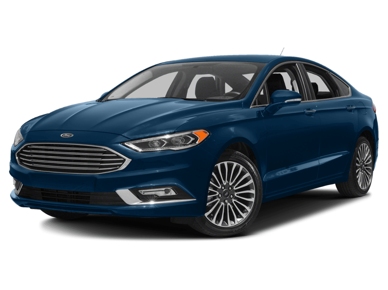 2018 Ford Fusion Titanium FWD - Front 3/4, facing to the left