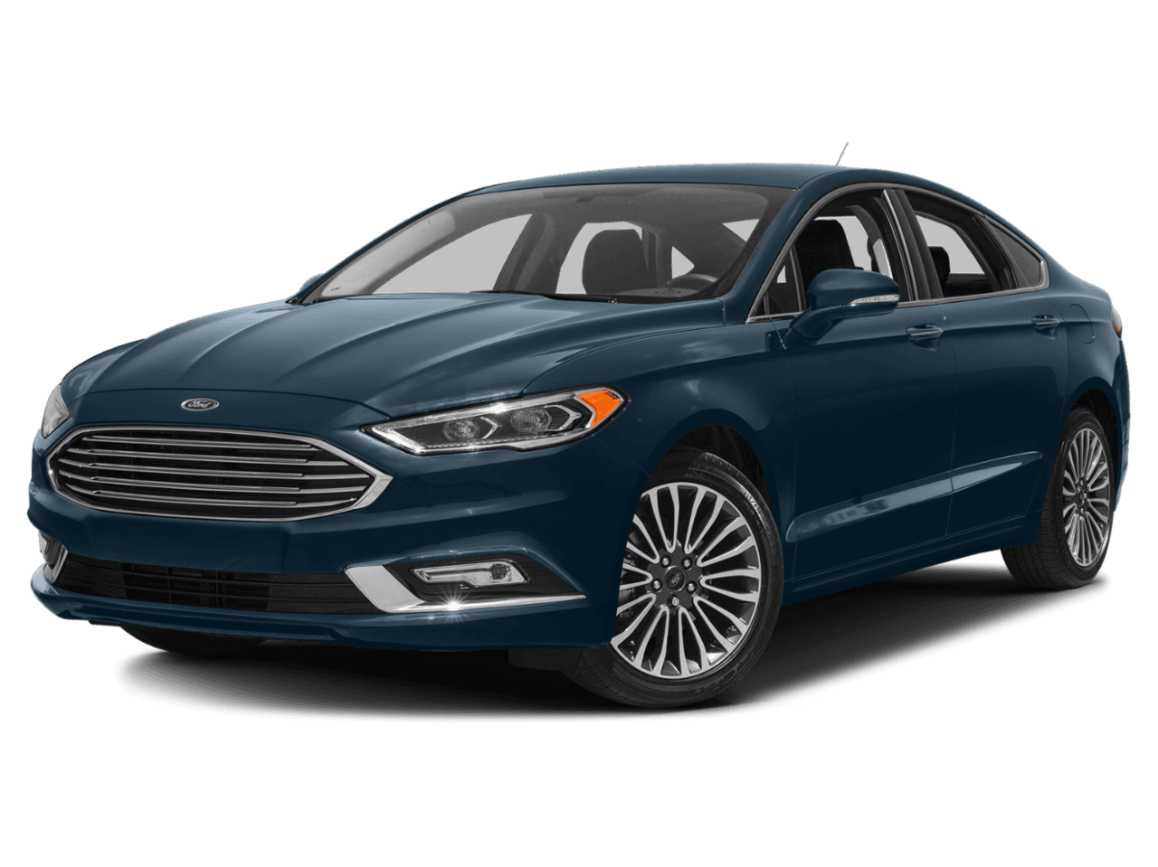 2018 Ford Fusion Titanium FWD - Front 3/4, facing to the left