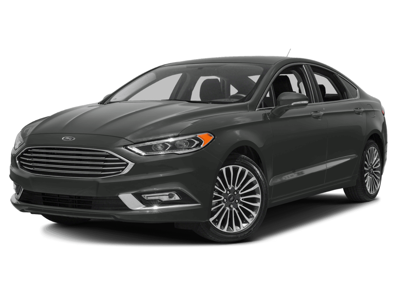 2018 Ford Fusion Titanium FWD - Front 3/4, facing to the left