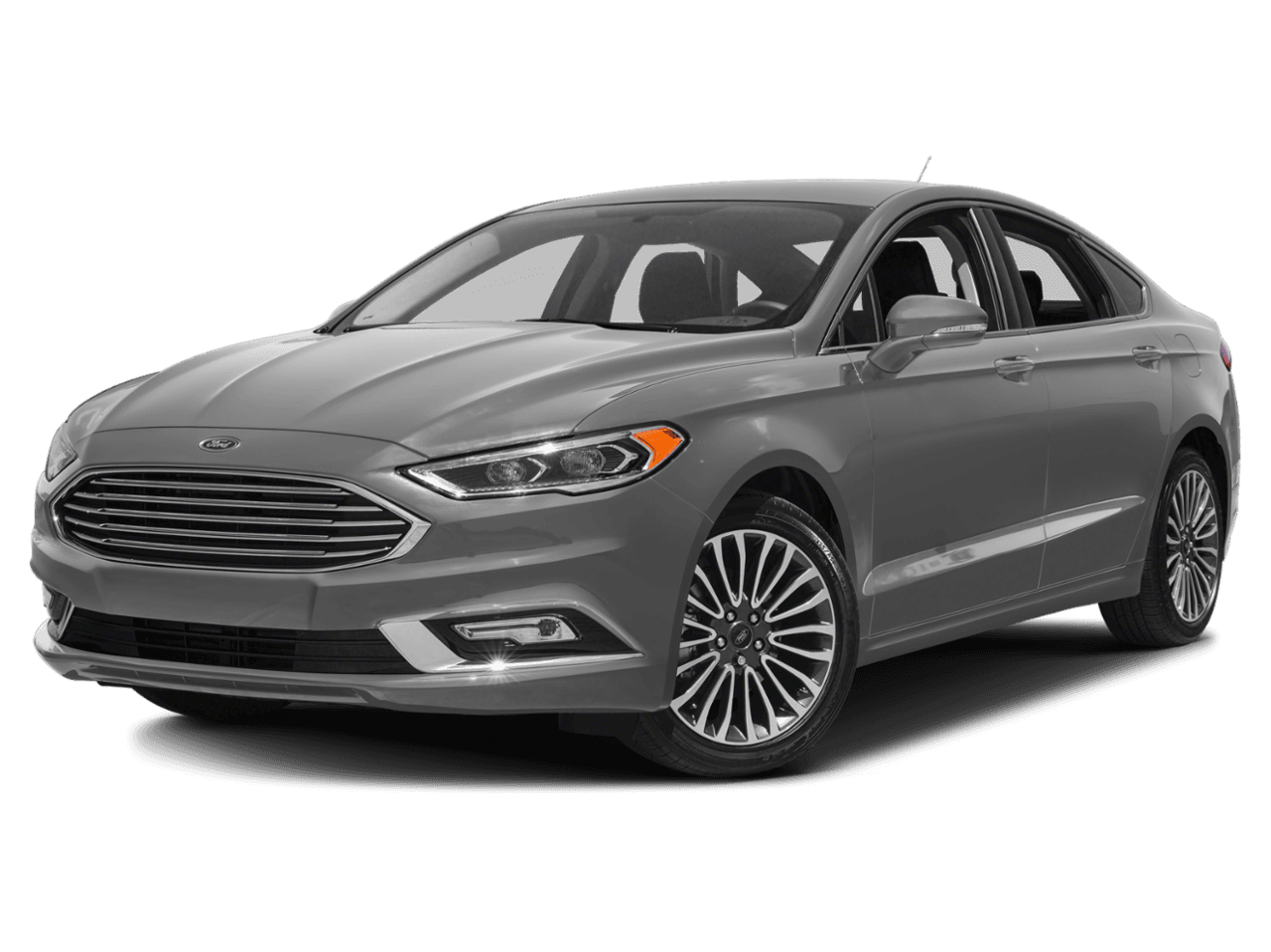 2018 Ford Fusion Titanium FWD - Front 3/4, facing to the left