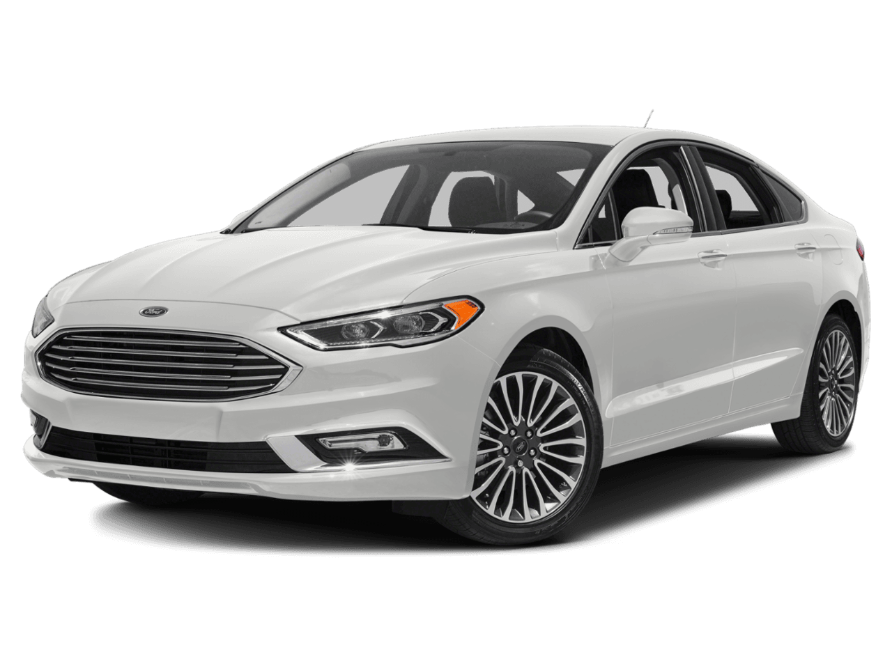 2018 Ford Fusion Titanium FWD - Front 3/4, facing to the left
