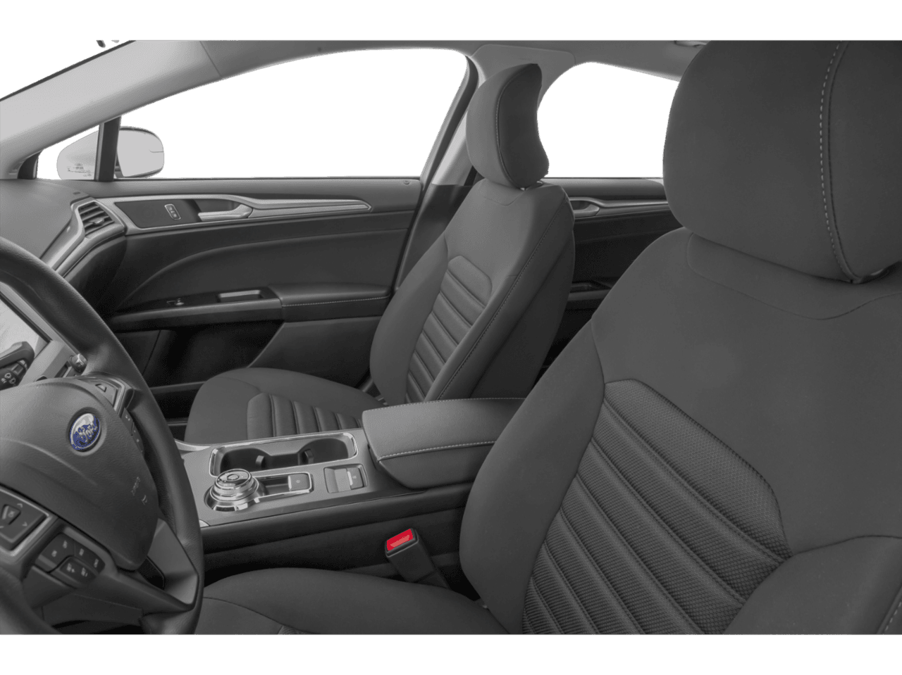 2018 Ford Fusion SE AWD - Interior Driver's Side with Door Open, Front Seat Feature