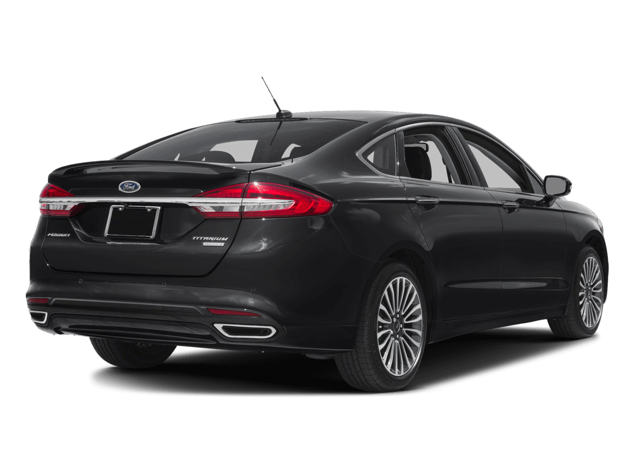 2018 Ford Fusion Titanium AWD - Rear 3/4, facing to the right