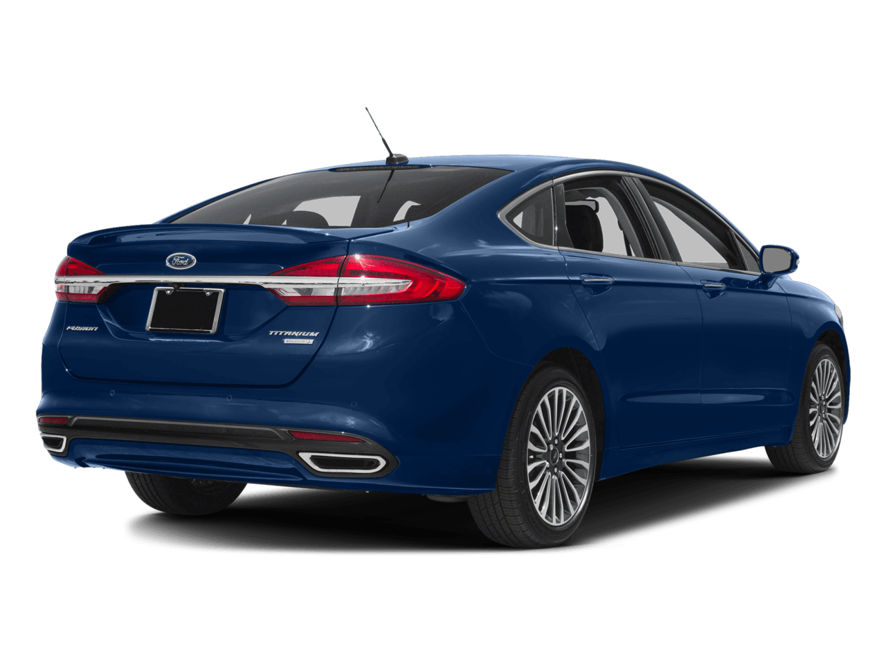 2018 Ford Fusion Titanium AWD - Rear 3/4, facing to the right