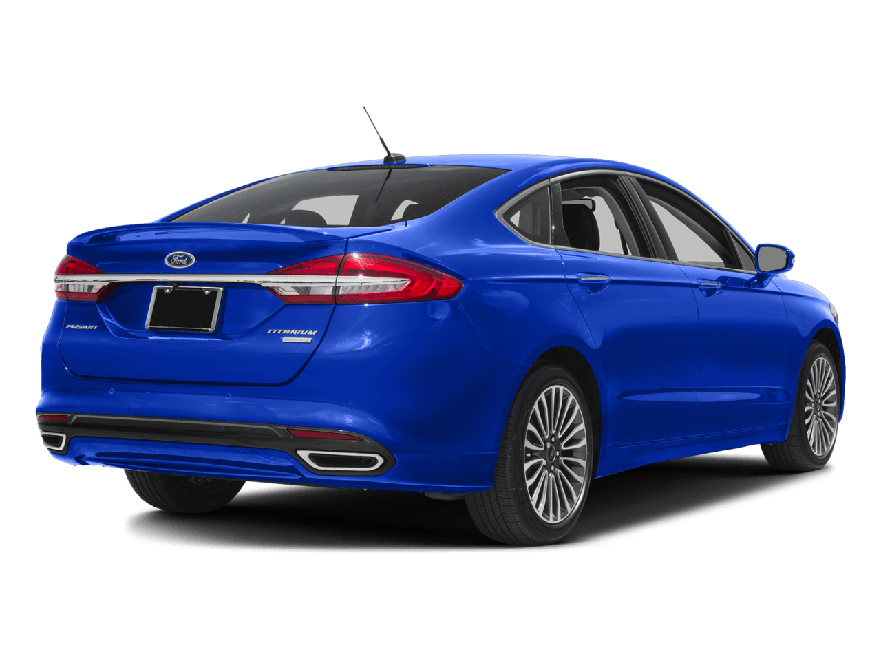 2018 Ford Fusion Titanium AWD - Rear 3/4, facing to the right