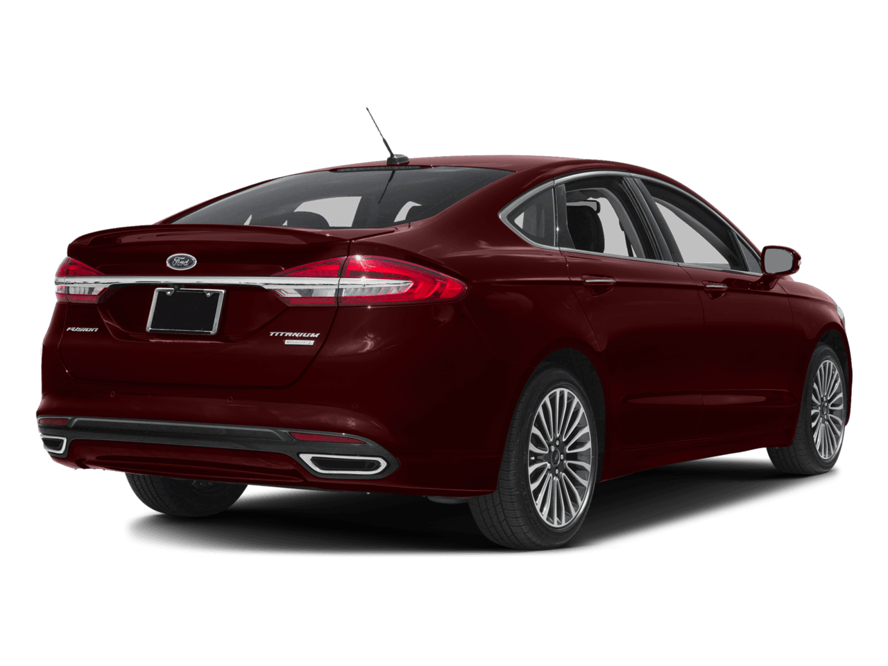 2018 Ford Fusion Titanium AWD - Rear 3/4, facing to the right