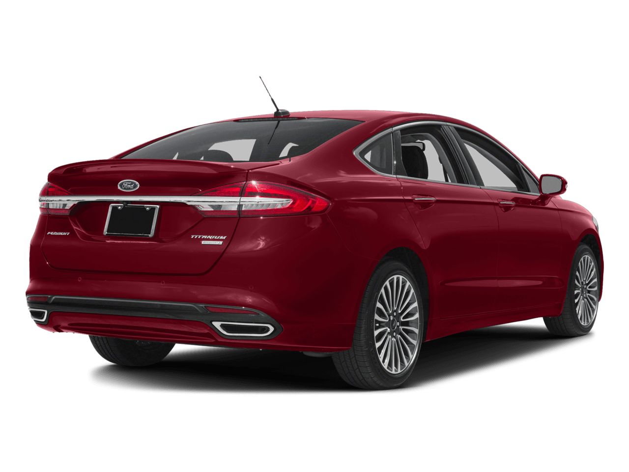2018 Ford Fusion Titanium AWD - Rear 3/4, facing to the right