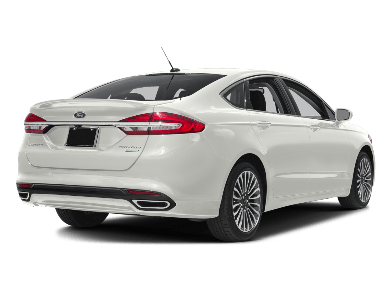 2018 Ford Fusion Titanium AWD - Rear 3/4, facing to the right