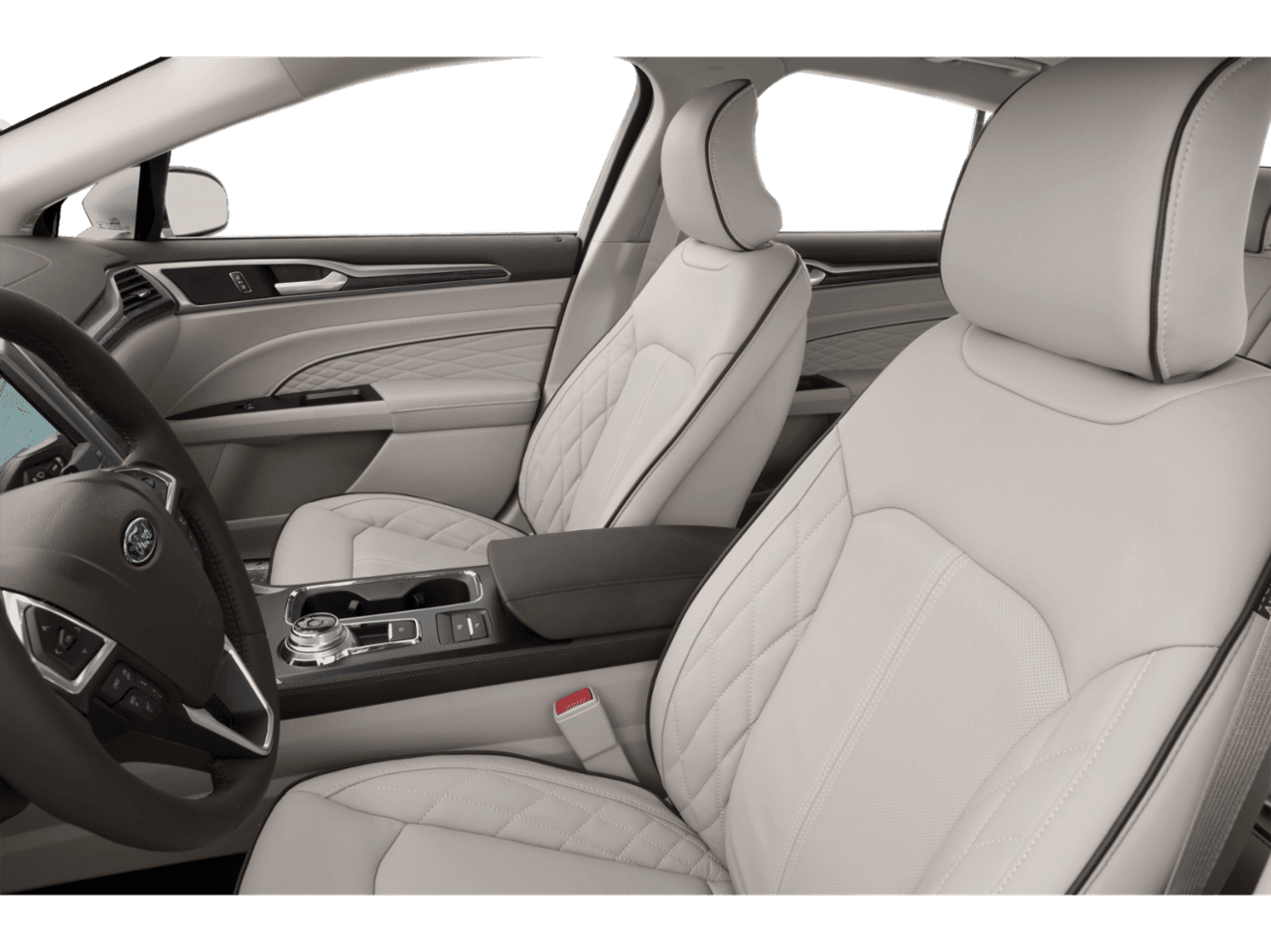 2018 Ford Fusion Platinum AWD - Interior Driver's Side with Door Open, Front Seat Feature