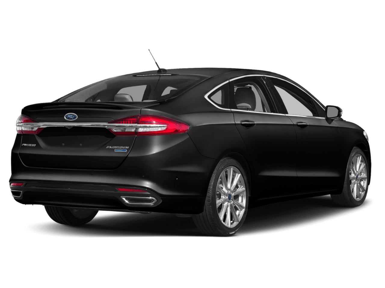 2018 Ford Fusion Platinum AWD - Rear 3/4, facing to the right