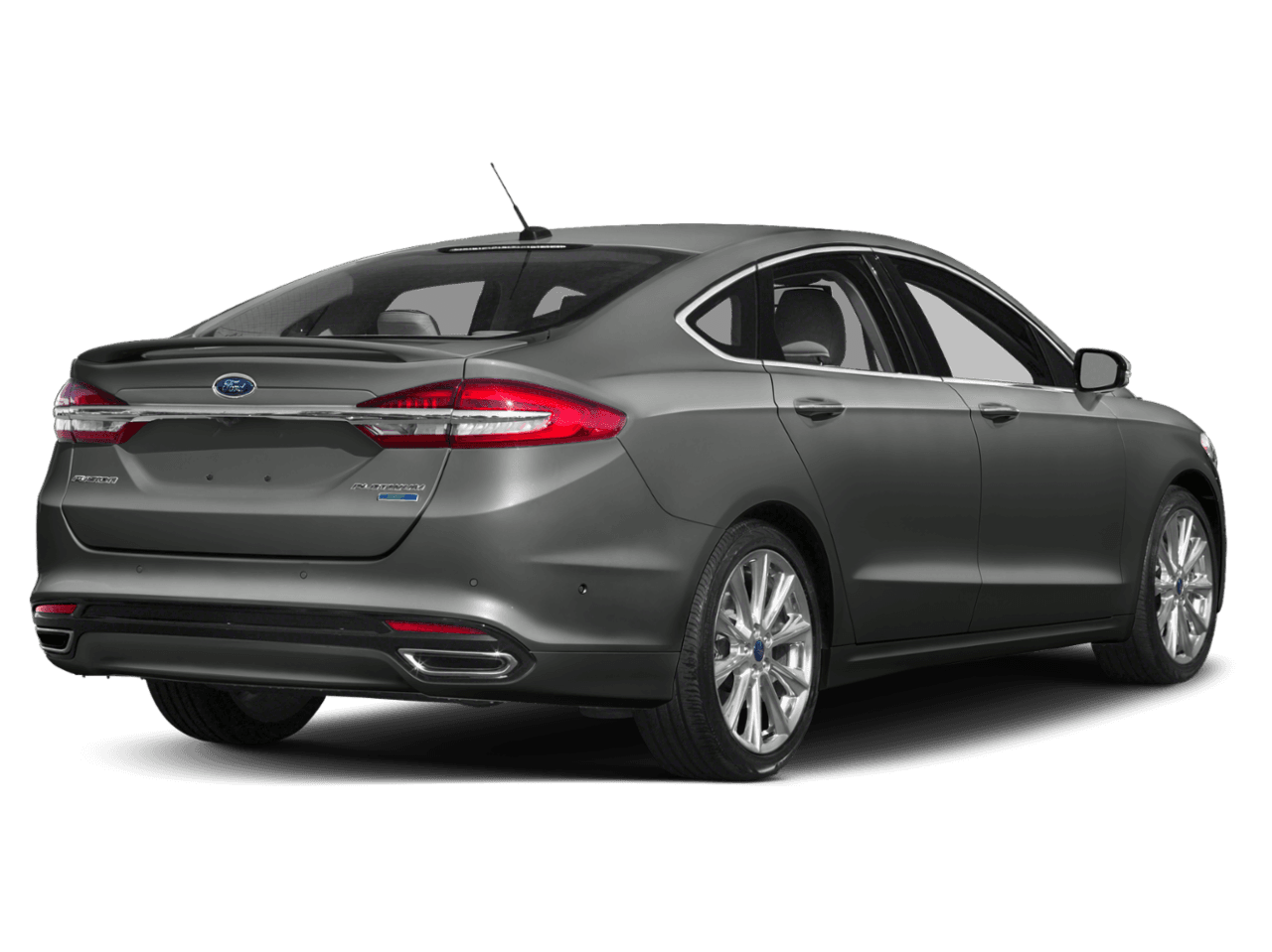 2018 Ford Fusion Platinum AWD - Rear 3/4, facing to the right