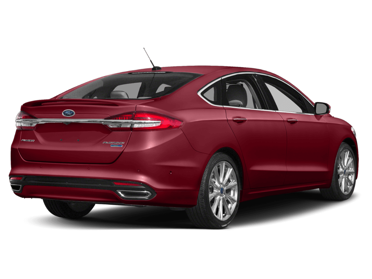 2018 Ford Fusion Platinum AWD - Rear 3/4, facing to the right