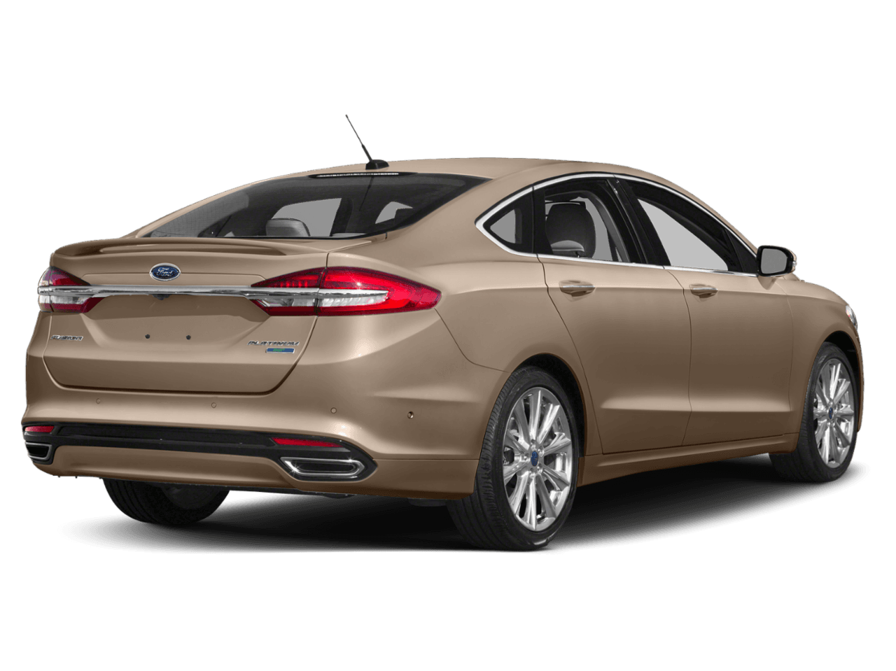 2018 Ford Fusion Platinum AWD - Rear 3/4, facing to the right